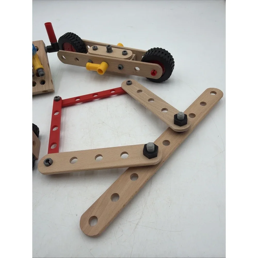 Vintage Lot of BRIO Wooden Trucks Vehicles Replacement Parts